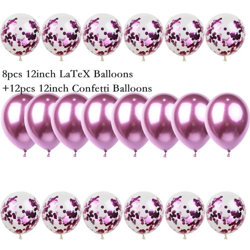5pcs Barbie Princess Theme Foil Balloons Set Baby Shower Kids Girl