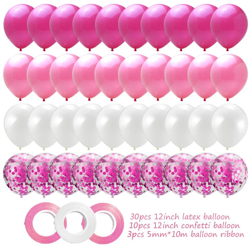 5pcs Barbie Princess Theme Foil Balloons Set Baby Shower Kids Girl